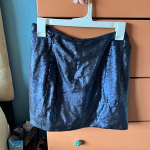 Banana Republic blue sequin skirt
